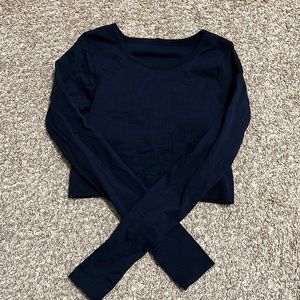 lululemon athletica Black Crop Top
